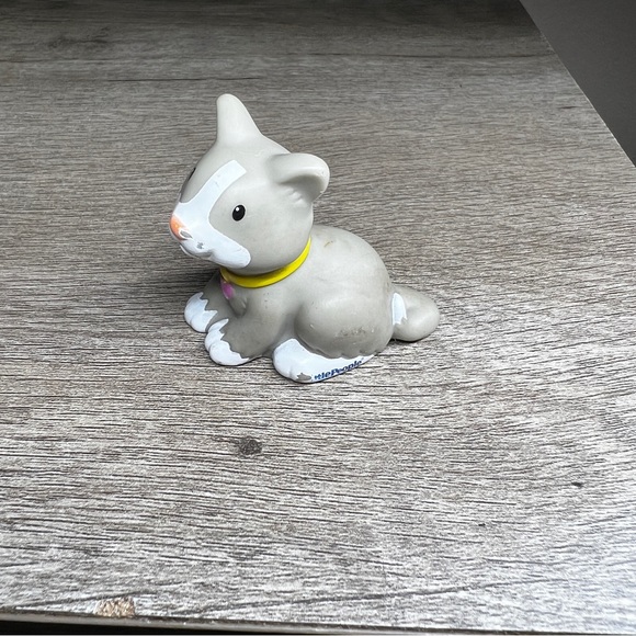 Little People Gray Kitty Cat Replacement 2012 Tessa Mattel 2” Cake Topper - Picture 3 of 11